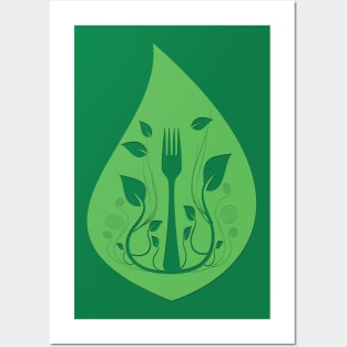 Go Vegan Organic Food Posters and Art